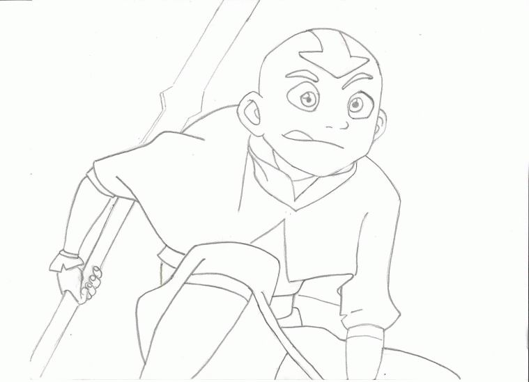 Coloriage Avatar Le Dernier Maitre De L Air Coloriage a imprimer aang l avatar le dernier maitre de l air gratuit